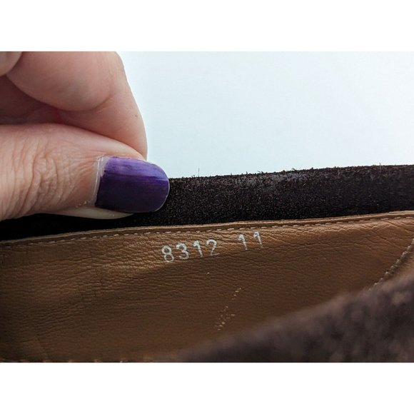 Michael Toschi Mach Driving Shoes Loafers Brown Suede Size 11 - Picture 9 of 10